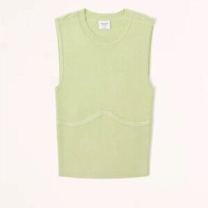 Abercrombie lime knit corset top XS